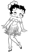 Betty Boop Kleurbladsye Om Te Druk