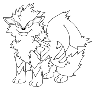 Arcanine Kleurbladsye Om Te Druk