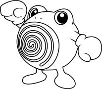 Poliwhirl Kleurbladsye Om Te Druk