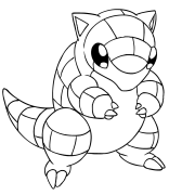 Sandshrew Kleurbladsye Om Te Druk