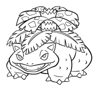 Venusaur Kleurbladsye Om Te Druk