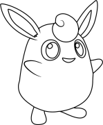 Wigglytuff Kleurbladsye Om Te Druk