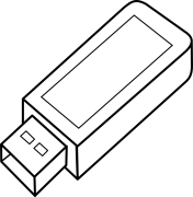 Usb Key Kleurbladsye Om Te Druk