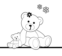 Teddies Online Coloring