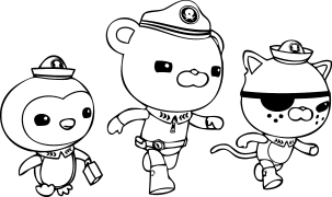 Octonauts التلوين عبر الإنترنت