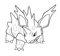 Nidorino Çap Etmək Üçün Səhifələrin Rənglənməsi