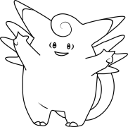 Clefable অনলাইন রঙিন