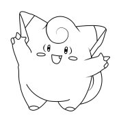 Clefairy অনলাইন রঙিন