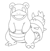 Slowbro অনলাইন রঙিন