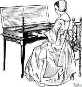 Harpsichord Stranice Za Bojanje Za Štampanje