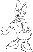 Daisy Duck Maimprinta Nga Mga Panid Sa Kolor