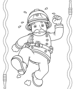 Fireman Sam Maimprinta Nga Mga Panid Sa Kolor