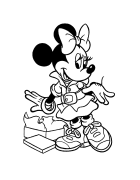 Minnie Mouse Maimprinta Nga Mga Panid Sa Kolor