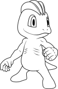 Machop Pagine Di Culore Stampabile