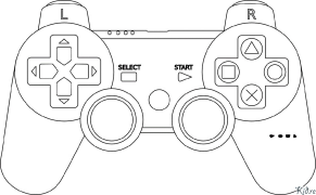 Joystick Pagine Di Culore Stampabile