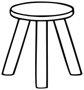 Stool Pagine Di Culore Stampabile