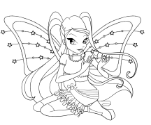 Winx Club Omalovánky K Vytištění