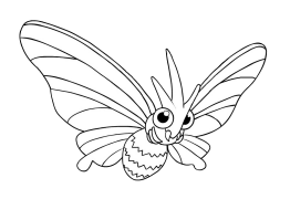 Venomoth Lliwio Ar -lein