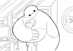 Big Hero 6 Tudalennau Lliwio Y Gellir Eu Hargraffu