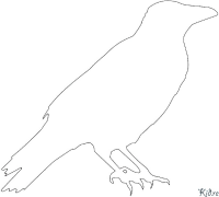 Raven - Carrion Crow Coloring Pages To Print