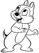 Chip 'n' Dale Coloring Pages To Print