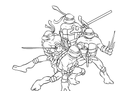 Teenage Mutant Ninja Turtles Coloring Pages To Print