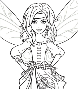 The Pirate Fairy Coloring Pages To Print