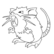 Raticate Coloring Pages To Print