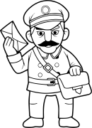 Postman Coloring Pages To Print