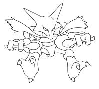 Alakazam Colorear En Línea