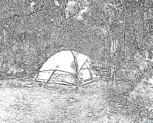 Camping Páginas Para Colorear Para Imprimir