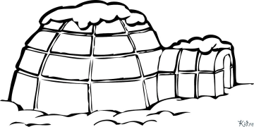 Igloo Páginas Para Colorear Para Imprimir