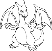 Charizard رنگ آمیزی آنلاین