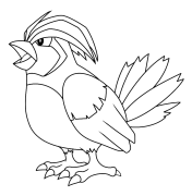 Pidgeotto رنگ آمیزی آنلاین