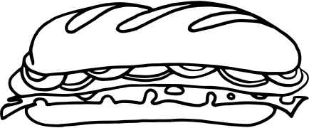 Sandwich Coloriages À Imprimer