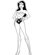 Wonder Woman Páxinas Para Colorear Imprimibles