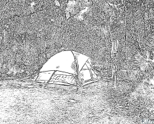 Camping Páxinas Para Colorear Imprimibles