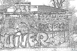 Graffiti Printable Coloring Nplooj Ntawv