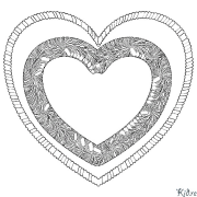 Lub Plawv Printable Coloring Nplooj Ntawv