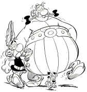 Asterix Printable Coloring Nplooj Ntawv