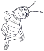 Bee Movie Printable Coloring Nplooj Ntawv