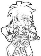 Beyblade Printable Coloring Nplooj Ntawv