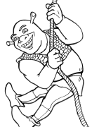 Shrek Printable Coloring Nplooj Ntawv