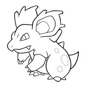 Nidorina Printable Coloring Nplooj Ntawv