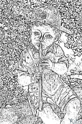 Flute Printable Coloring Nplooj Ntawv