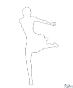 Dancer Printable Coloring Nplooj Ntawv