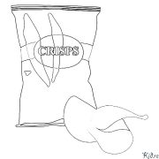 Chips Printable Coloring Nplooj Ntawv