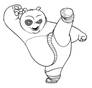 Kung Fu Panda Առցանց Գունավորում