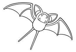 Zubat Disegni Da Colorare Stampabili