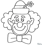 Clown פּרינטאַבאַל קאַלערינג בלעטער